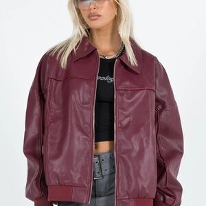 Princess Polly Burgundy Jacket